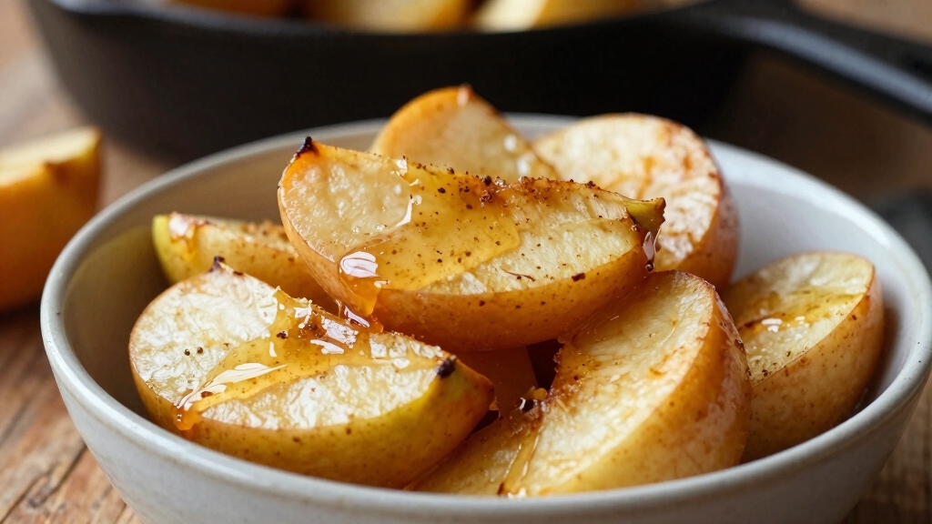 sweet cinnamon skillet cooked apples