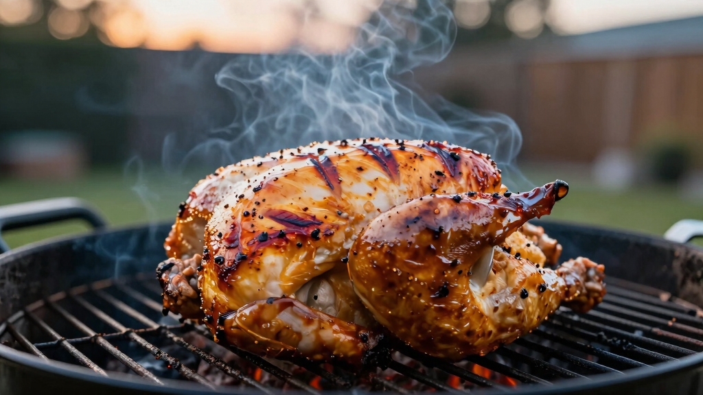 whole chicken pellet smoking