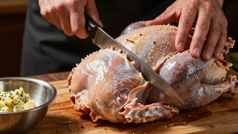 butterfly and flatten turkey breast