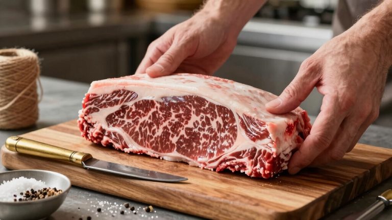 look for well marbled deckle