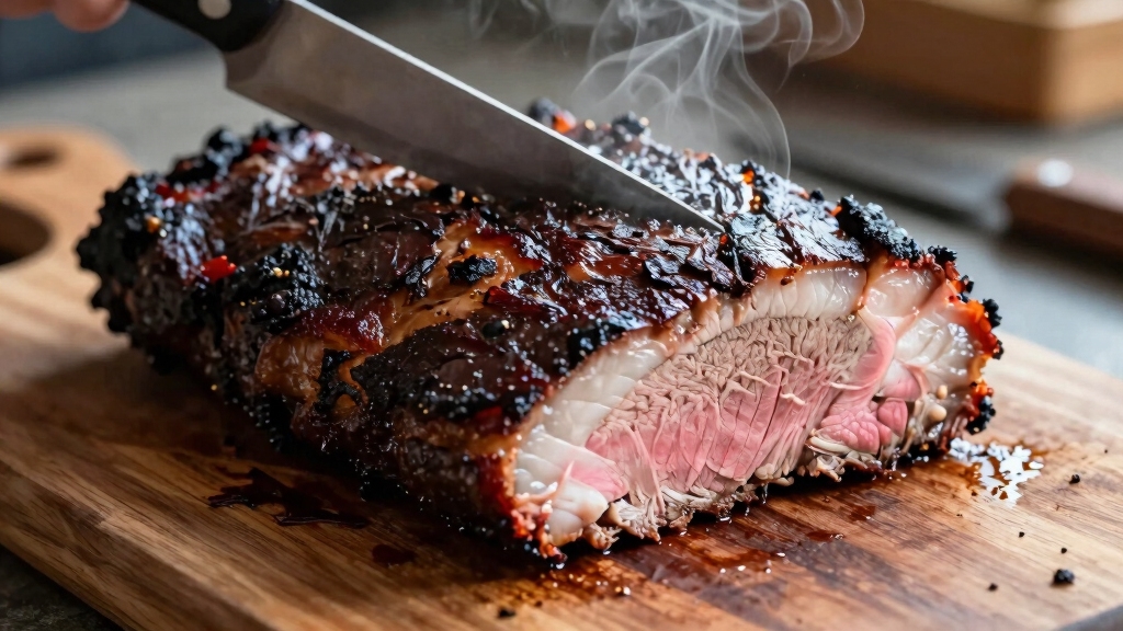 slice brisket at 200 f