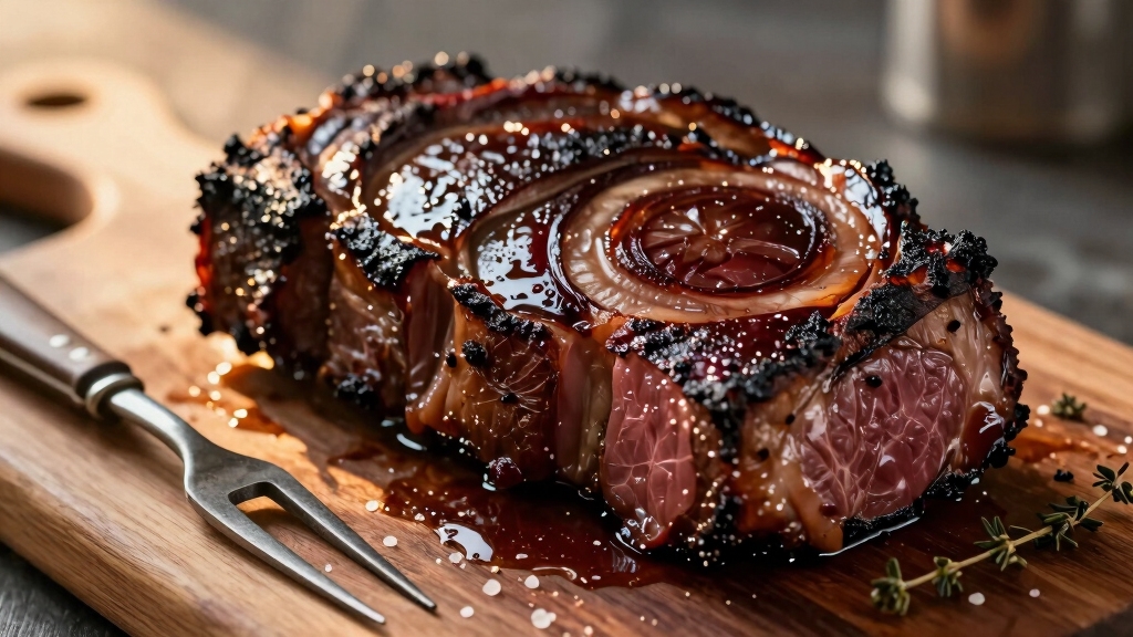 smoked bone in ribeye roast