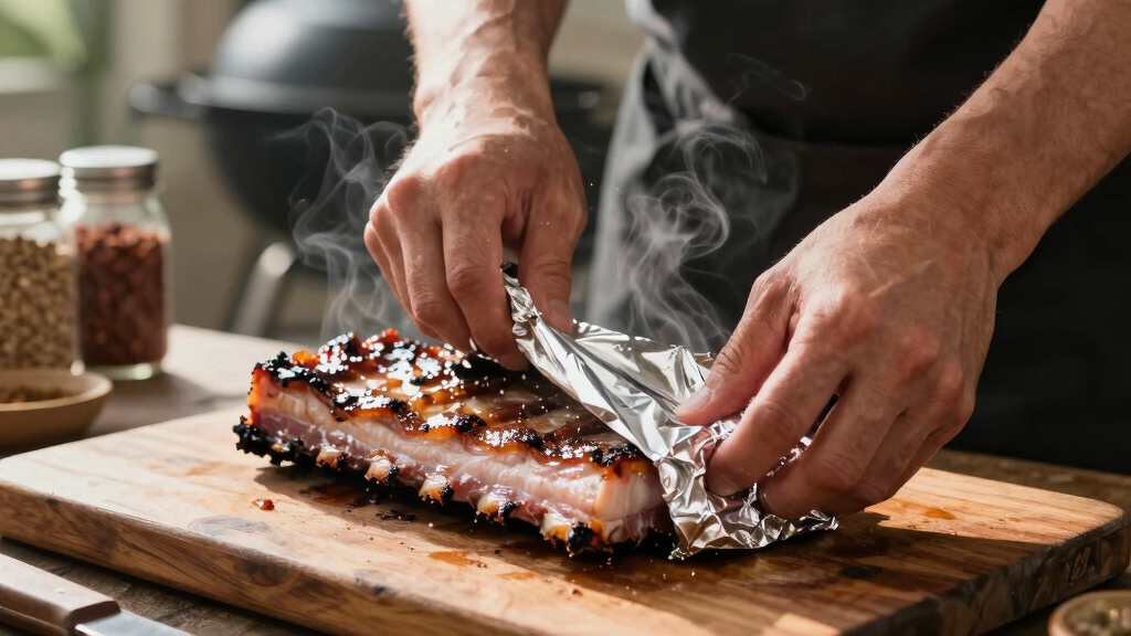 wrap ribs at 165 f