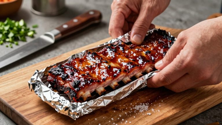 wrap ribs tightly in foil