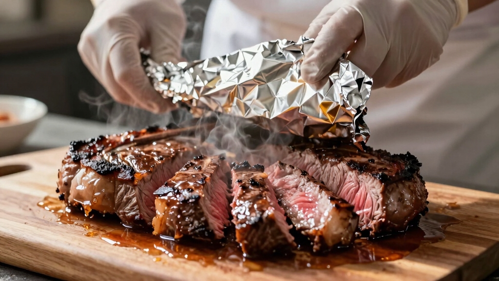 covering food with foil