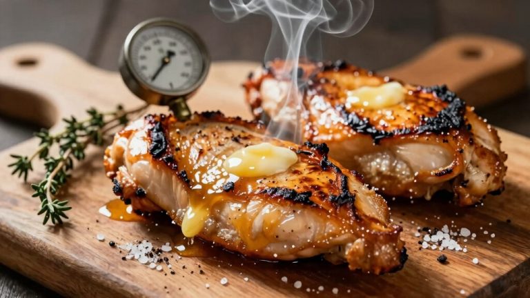 low and slow smoked chicken breasts