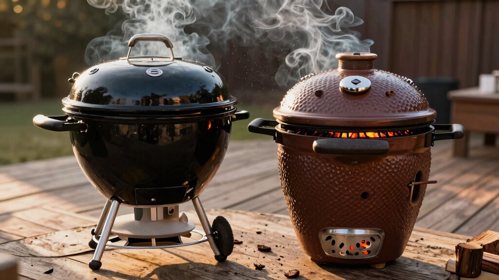 ceramic kamado versus kettle