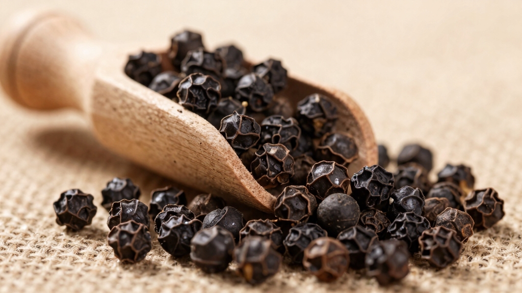 coarse ground black pepper