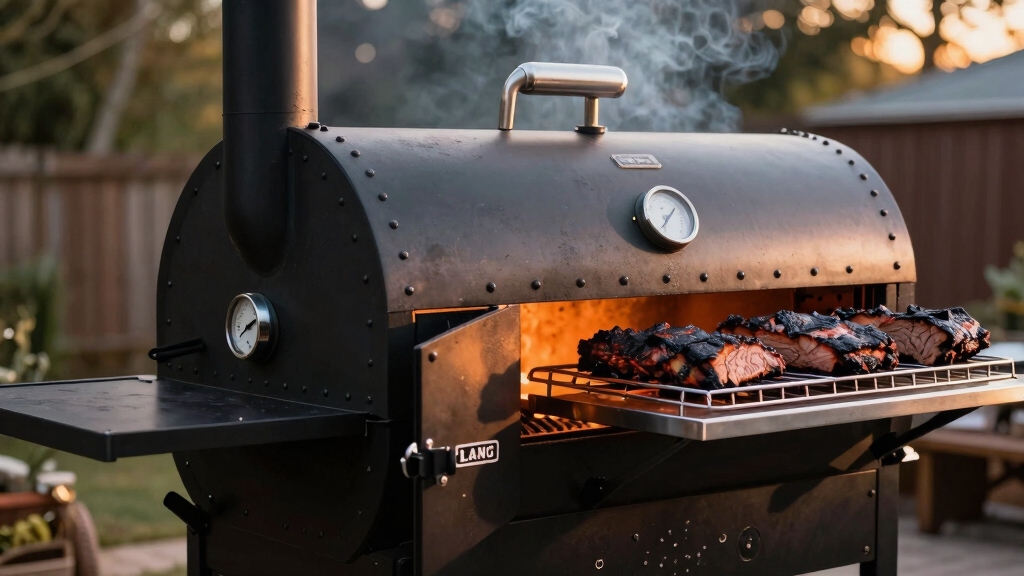 compact tennessee style offset smoker