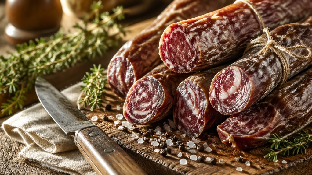 cured dried sausage preparation process