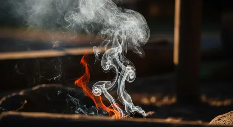 flies are repelled by smoke