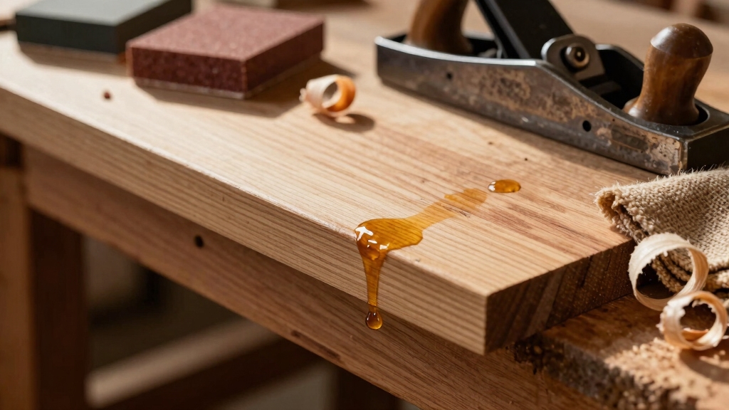 prepare and oil wood