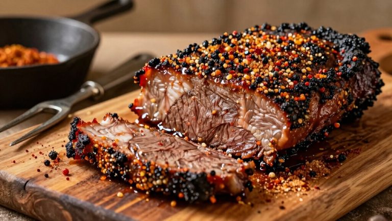 savory smoked peppered brisket rub