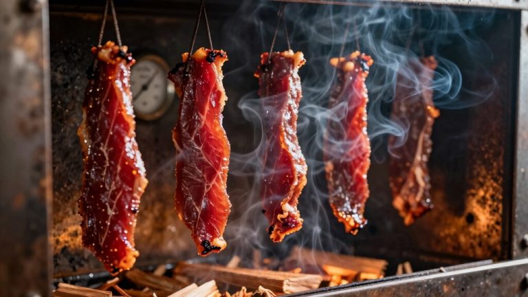 smoked thin sliced marinated beef
