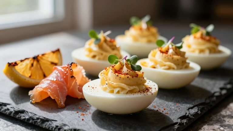smoky creamy deviled eggs