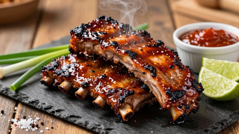 spicy smoky caribbean pork ribs