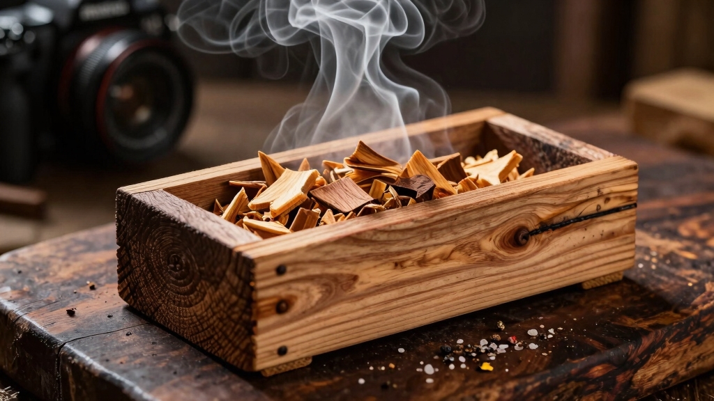 sweet mild hardwood smoke
