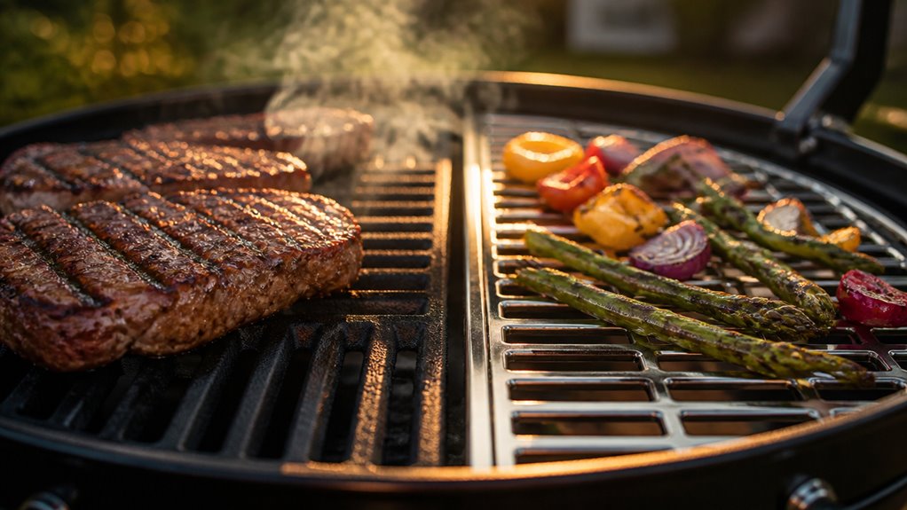 cast iron vs stainless steel grates