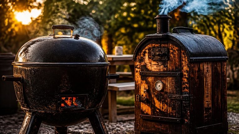 charcoal versus wood smoking
