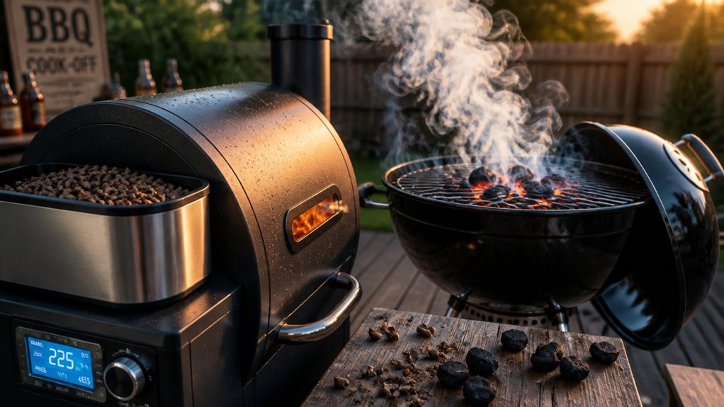pellet smoker versus charcoal
