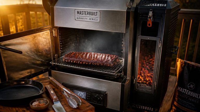 innovative gravity fed pellet smoker