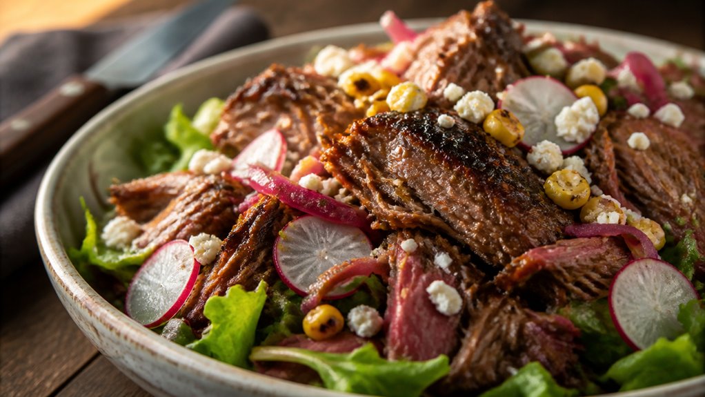 smoky shredded brisket salad