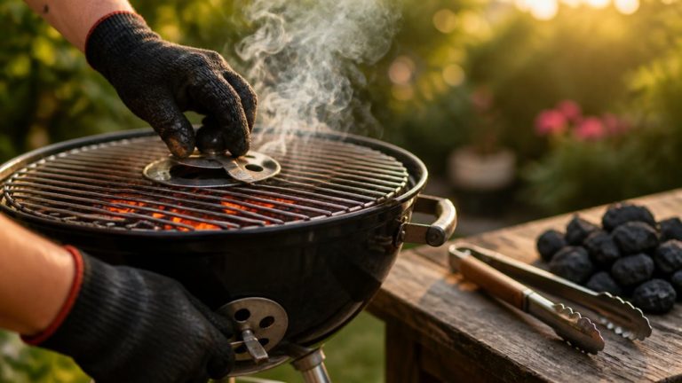 reduce charcoal heat by adjusting
